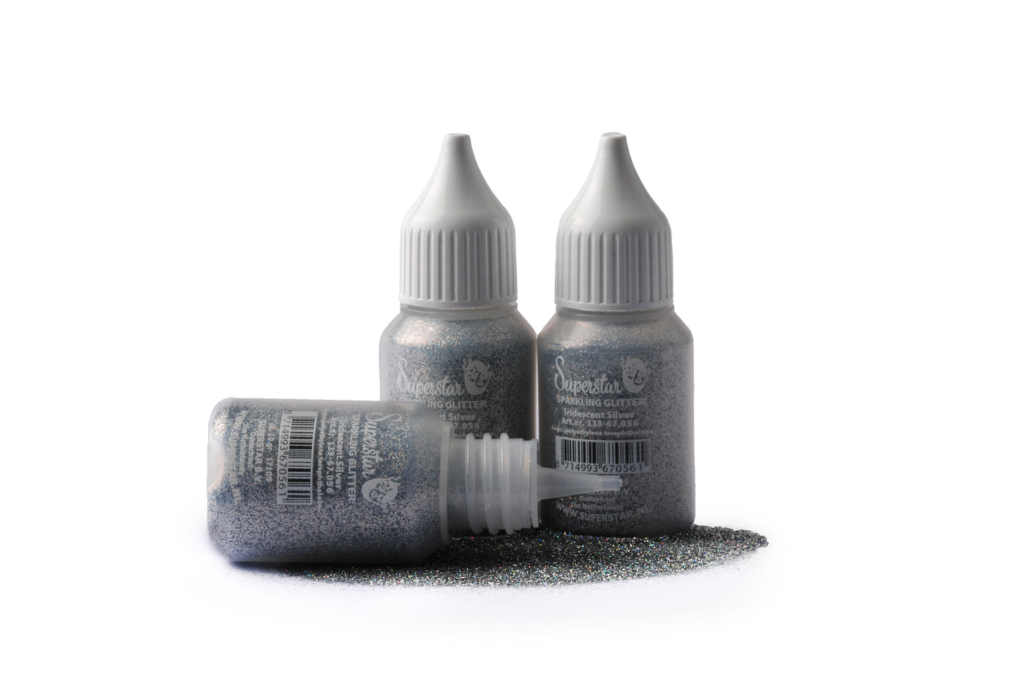 Superstar Sparkling Glitter Iridescent Silver