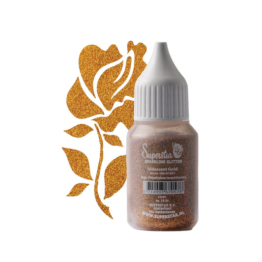 Superstar Sparkling Glitter Iridescent Gold