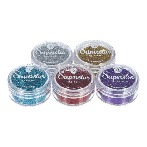 Superstar | Basic Glitter Set for Glitter Tattoo 5 x 5ml