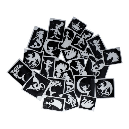Superstar | Fantasy Fairytale XL Glitter Tattoo Stencils (24 pcs)