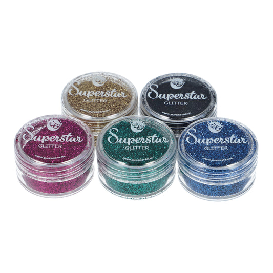 Superstar | Festive Glitter Set for Glitter Tattoo 5 x 5ml