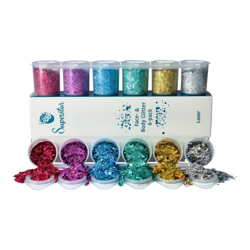 Superstar | Laser Chunky Glitter Mix 6-pack 130 ml