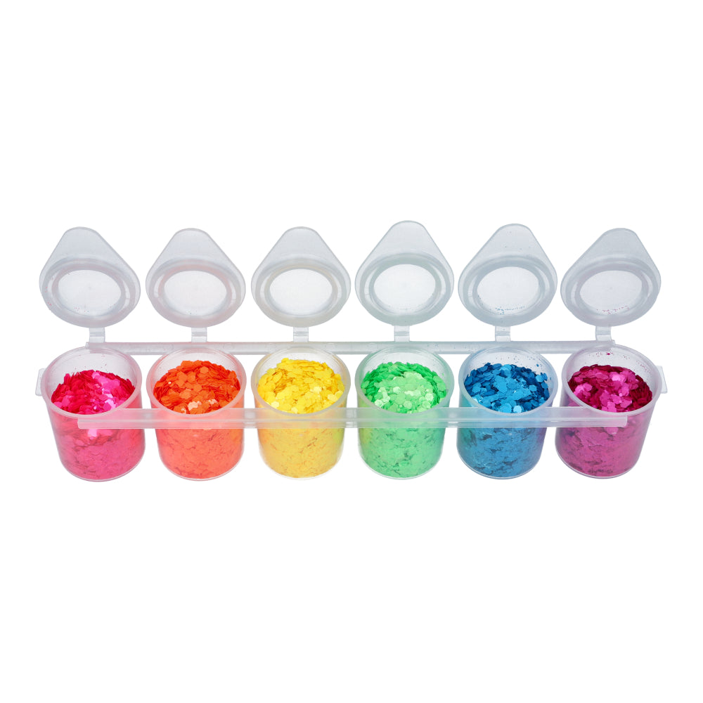 Superstar | Fluorescent Chunky Glitter Mix 6-pack 130 ml