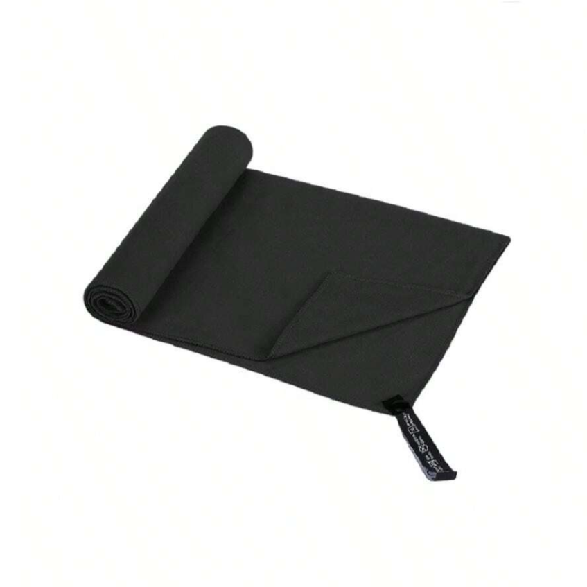 Black Microfiber Towel