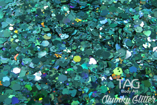 TAG Body Art | Aqua Chunky Glitter | 10g