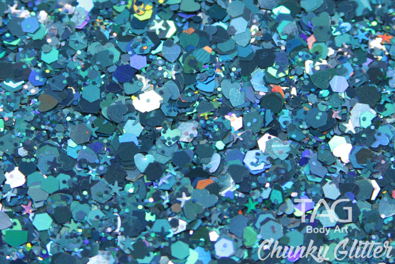 TAG Body Art | Blue Chunky Glitter | 10g