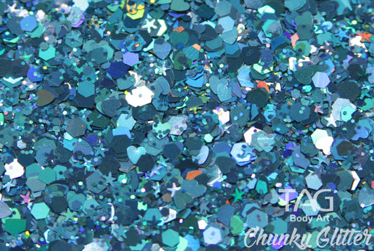 TAG Body Art | Blue Chunky Glitter | 10g