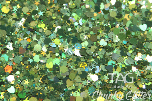 TAG Body Art | Green Chunky Glitter | 10g