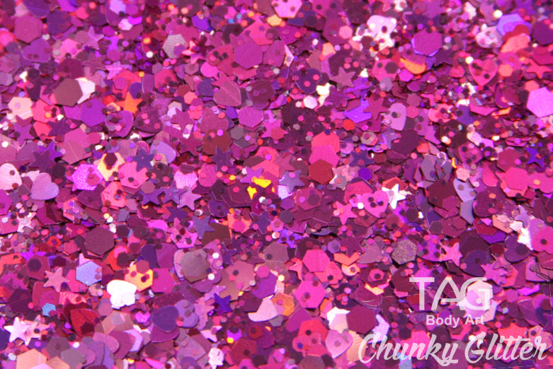 TAG Body Art | Plum Chunky Glitter | 10g