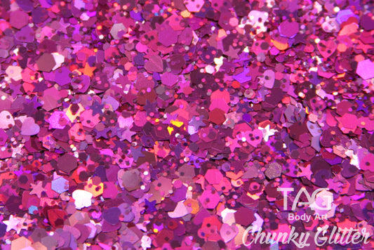 TAG Body Art | Plum Chunky Glitter | 10g