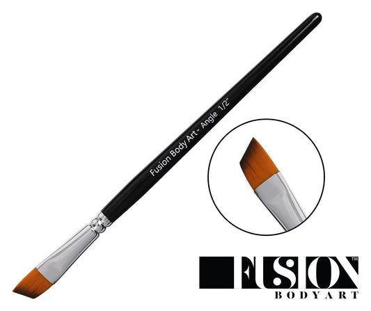 Fusion Body Art | Professional Face Paint Brush - 1/2 Inch Angle