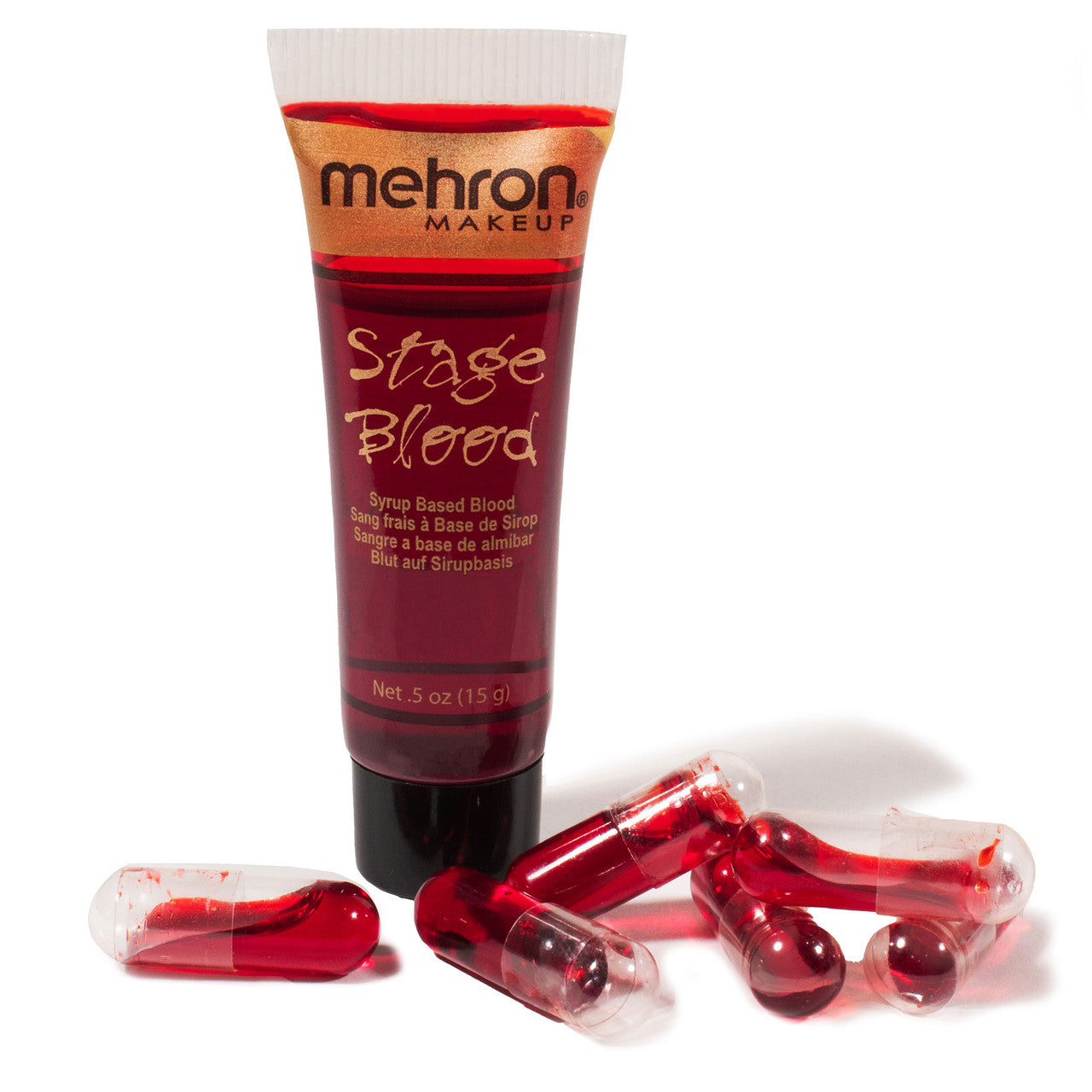 Mehron | Stage Blood - Bright Arterial with 6 capsules 15 ml
