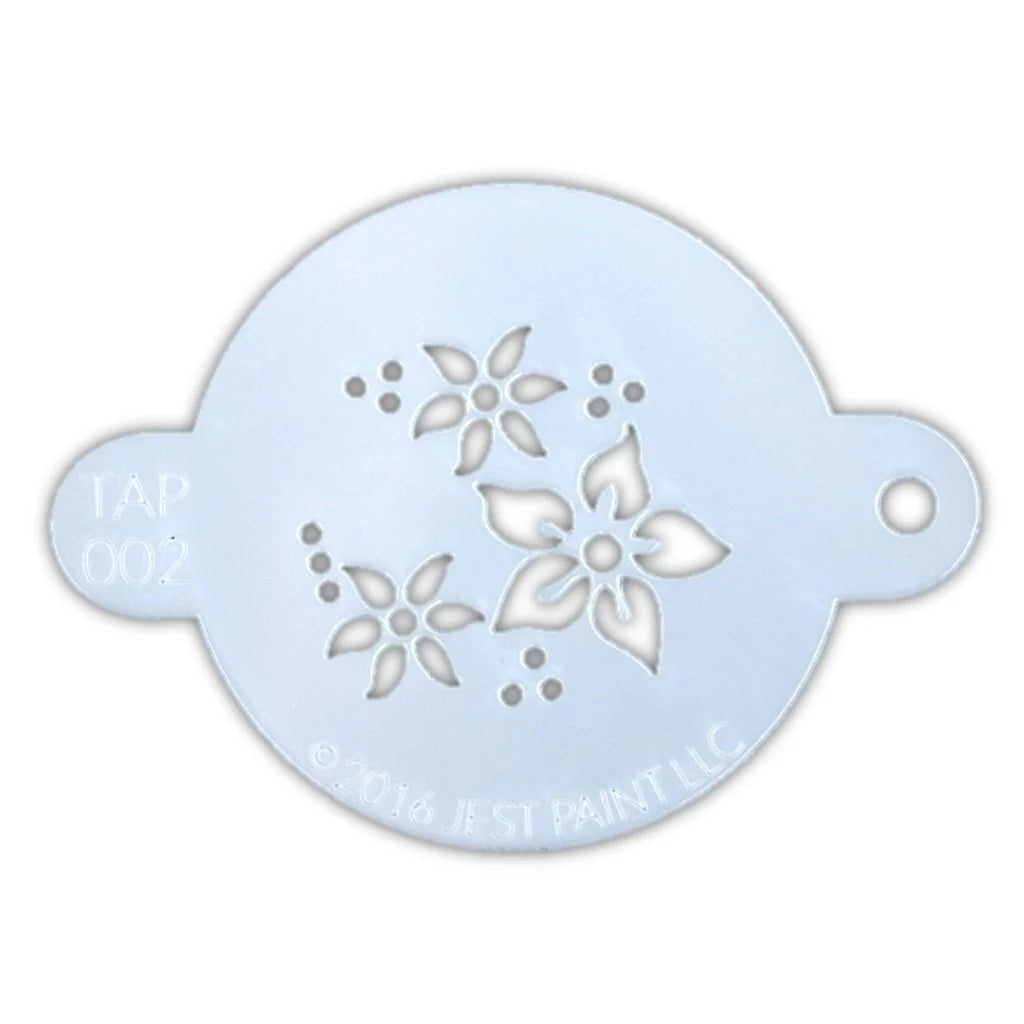 TAP 002 Face Painting Stencil | Flowers