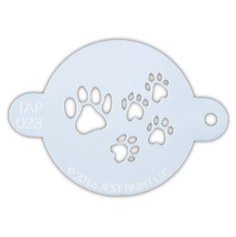TAP 023 Face Painting Stencil | Paw Prints