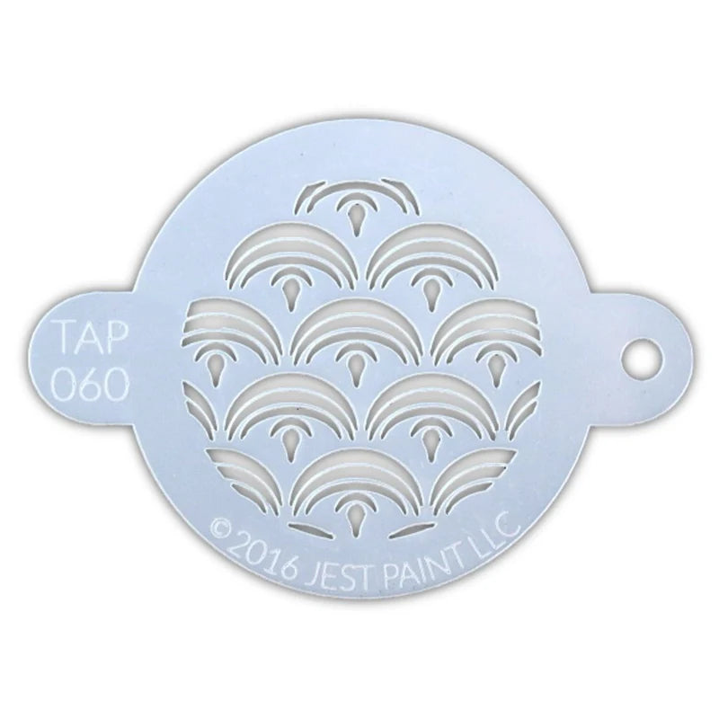 TAP 060 Face Painting Stencil | Mermaid Scales | NEW