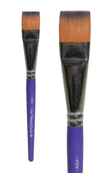 Art Factory Studio Face Paint Brush | 3/4" Flat Brush