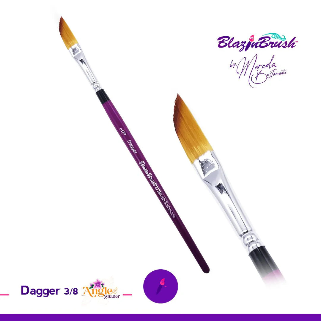 Blazin Face Painting Brush by Marcela Bustamante | Dagger 3/8