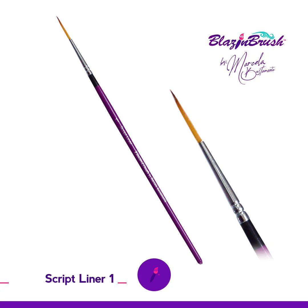 Blazin Face Painting Brush by Marcela Bustamante | DETAILS COLLECTION - Liner #1