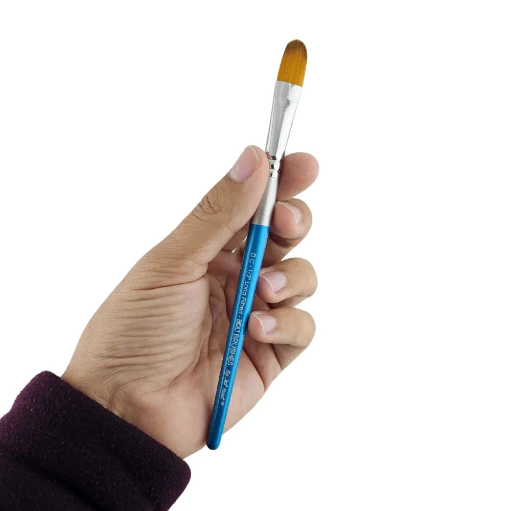 BOLT | Face Painting Brushes | Diamond Collection - 1/2" Long Filbert