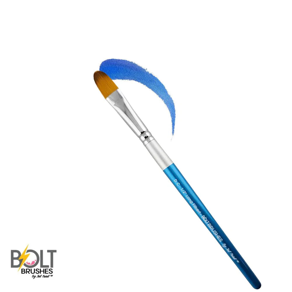 BOLT | Face Painting Brushes | Diamond Collection - 1/2" Long Filbert