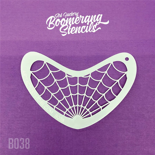 Boomerang Face Paint Stencil by Art Factory | Spiderweb - B038
