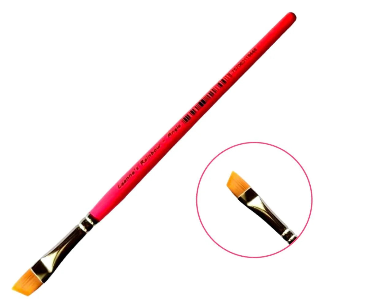 Face Painting Brush | Leanne's Rainbow - 3/8 inch Angle