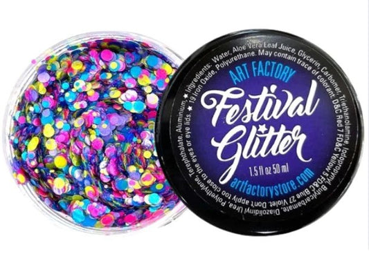 Festival Chunky Glitter Gel | Confetti Glow - UV Reactive 35mL