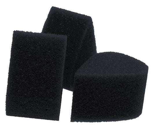 Fusion Body Art - Face Paint Petal Sponge | Charcoal Black 3PK
