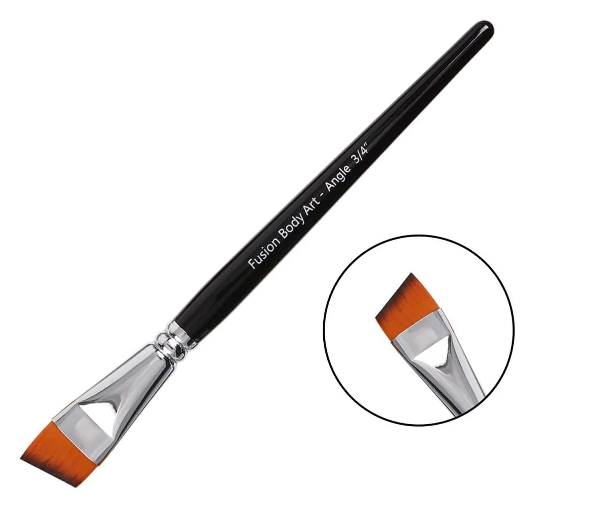 Fusion Body Art | Professional Face Paint Brush - 3/4 Inch Angle