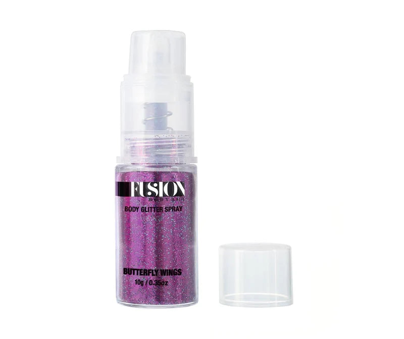 Fusion Body Art | Glitter Pump Spray | Butterfly Wings - Holographic Purple