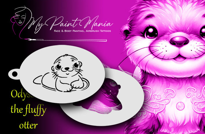 My Paint Mania | Odyssey, the Fluffy Otter Stencil