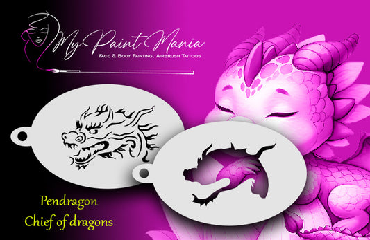 My Paint Mania | Pendragon Chief of Dragons Stencil