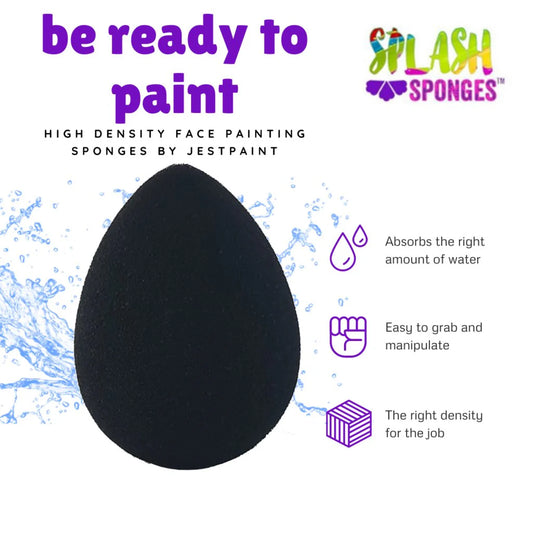 Splash Face Painting Sponges by Jest Paint | HIGH DENSITY | Droplet