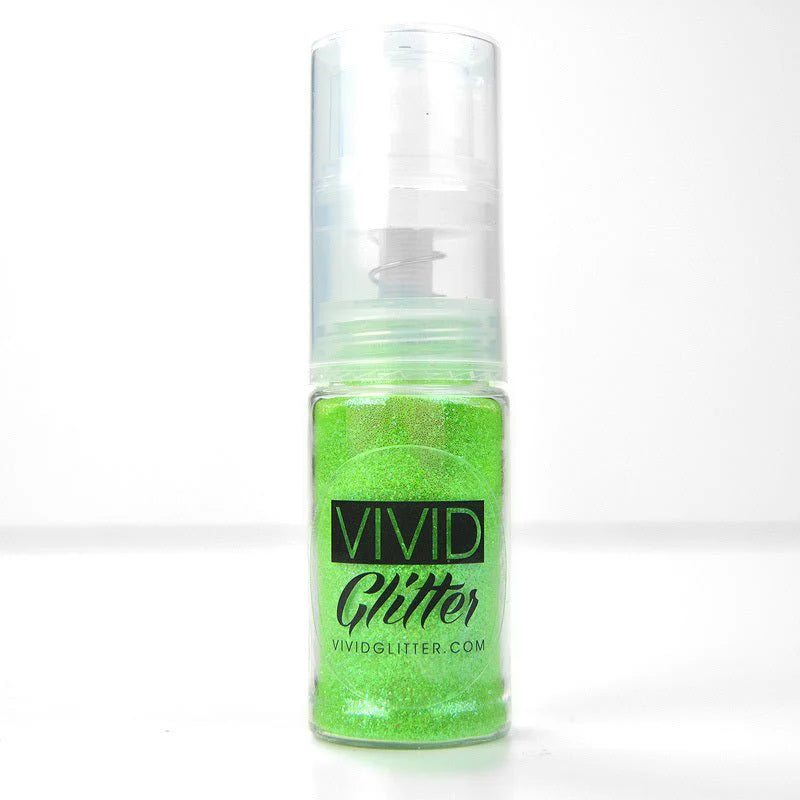 VIVID Glitter | Fine Mist Glitter Spray Pump | Lime Zest 14ml
