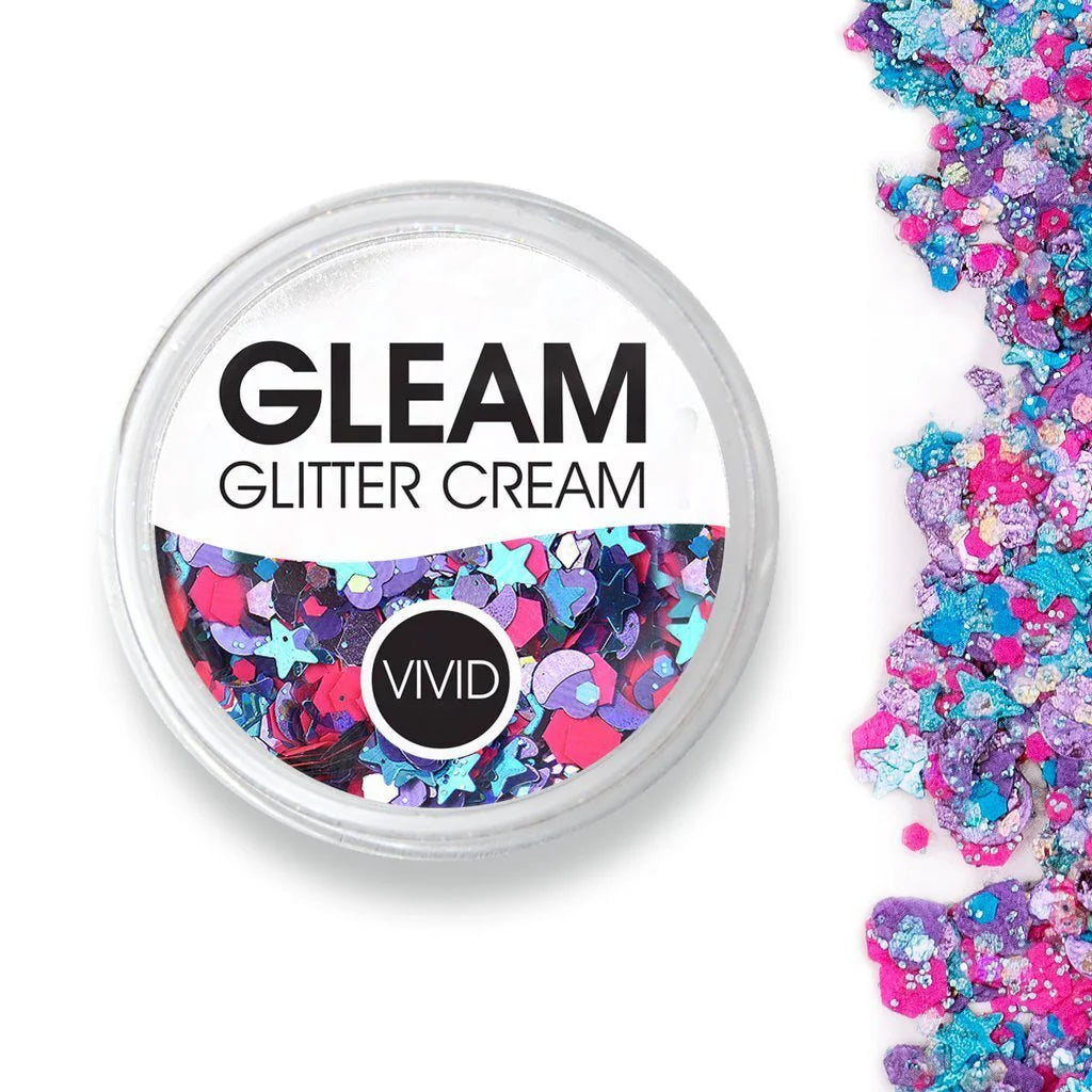 VIVID Glitter | GLEAM Glitter Cream | Blazin Unicorn 30g Jar