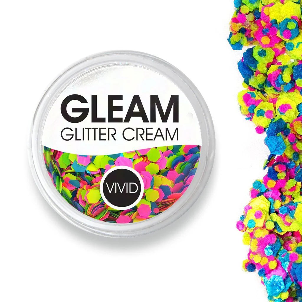 VIVID Glitter | GLEAM Glitter Cream | Candy Cosmos UV 7.5g Jar