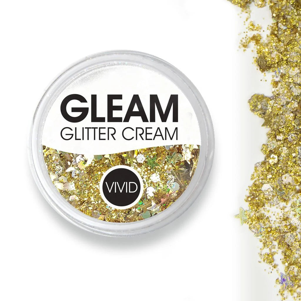 VIVID Glitter | GLEAM Glitter Cream | Gold Dust 30g Jar