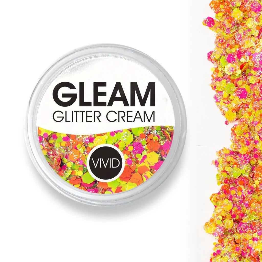 VIVID Glitter | GLEAM Glitter Cream | Lava Pool 7.5g Jar