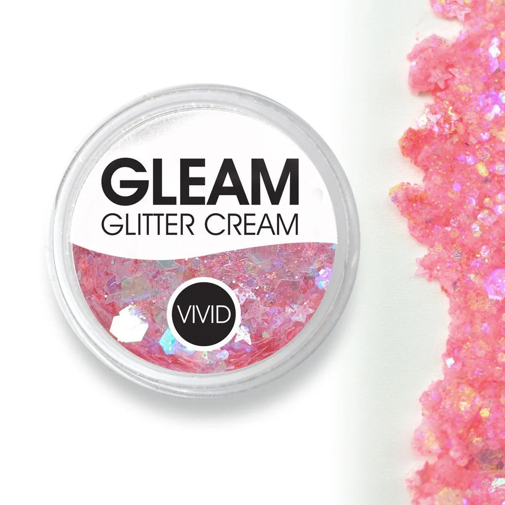 VIVID Glitter | GLEAM Glitter Cream | Mystic Melon 7.5g Jar