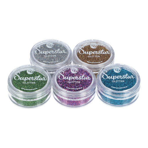 Superstar | Laser Glitter Set for Glitter Tattoo 5 x 5ml