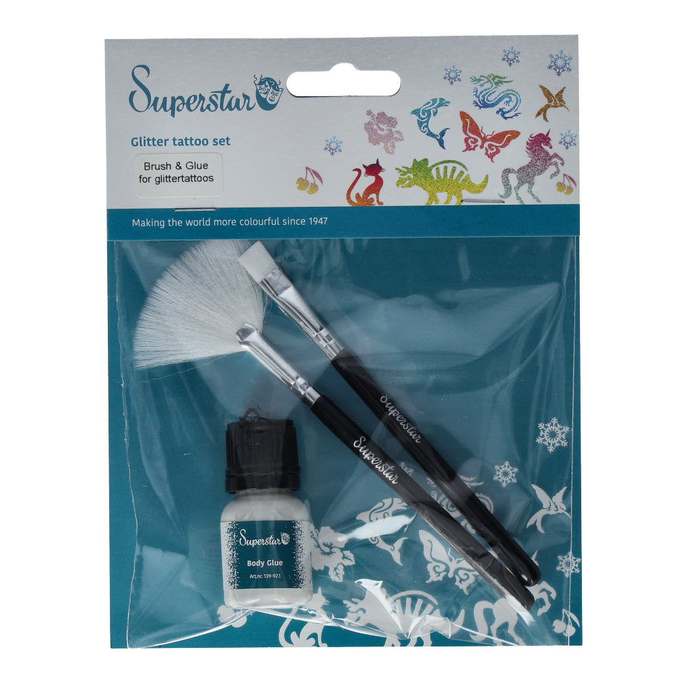 Superstar Brush & Glue set for Glitter Tattoos