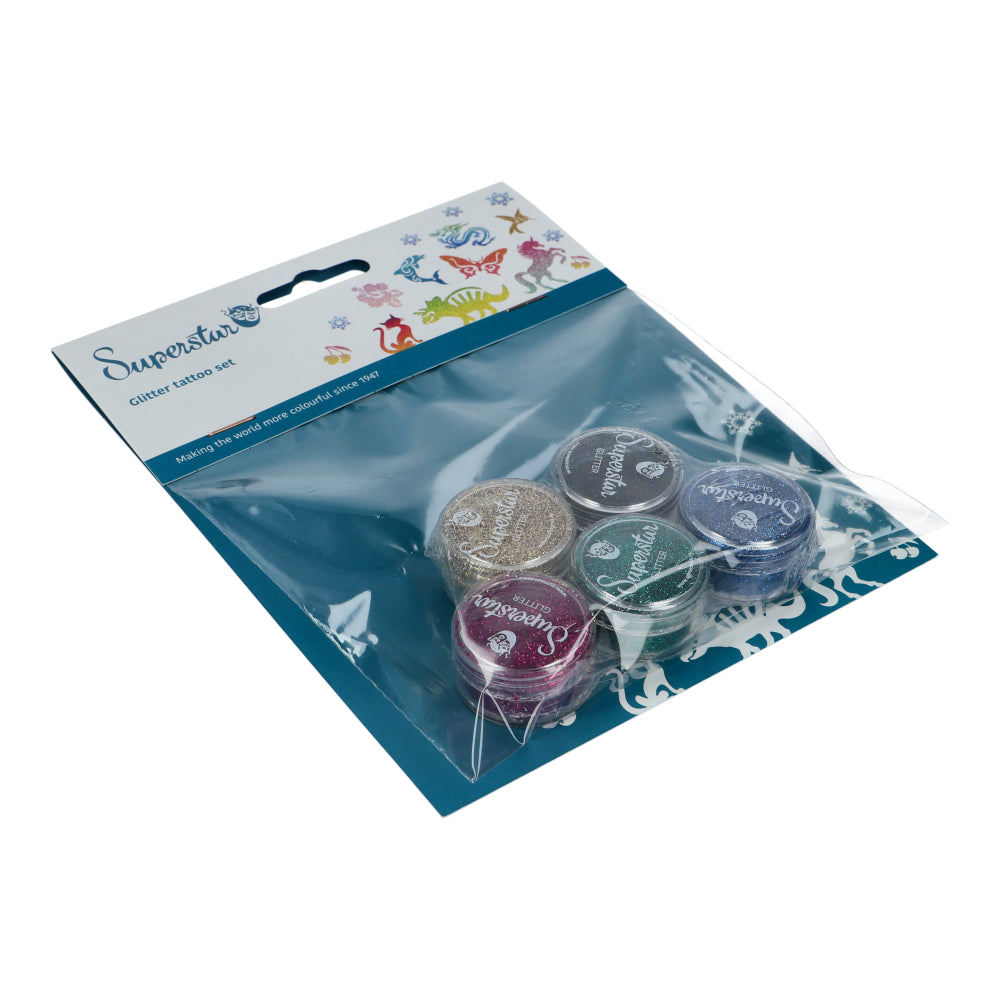 Superstar | Festive Glitter Set for Glitter Tattoo 5 x 5ml