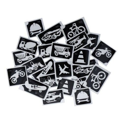 Superstar | On the Road XL Glitter Tattoo Stencils (24 pcs)