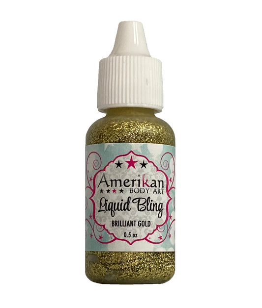 Amerikan Body Art | Brilliant Gold Liquid Bling 1/2oz