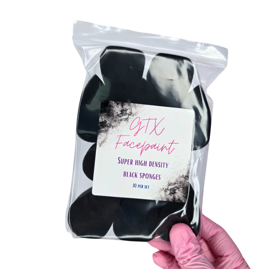 GTX Facepaint | black sponges 10 pack