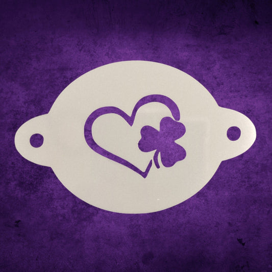 LOVE Face Paint | Shamrock Heart | Small Stencil