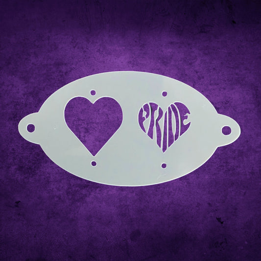LOVE Face Paint | Pride Heart | Medium Stencil