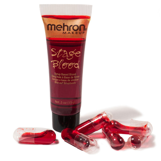 Mehron | Stage Blood - Bright Arterial with 6 capsules 15 ml
