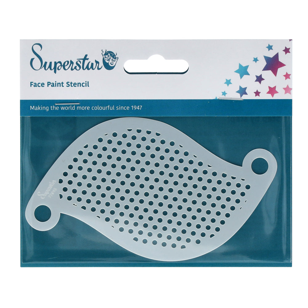 Superstar Face Paint Stencil STIPPLES