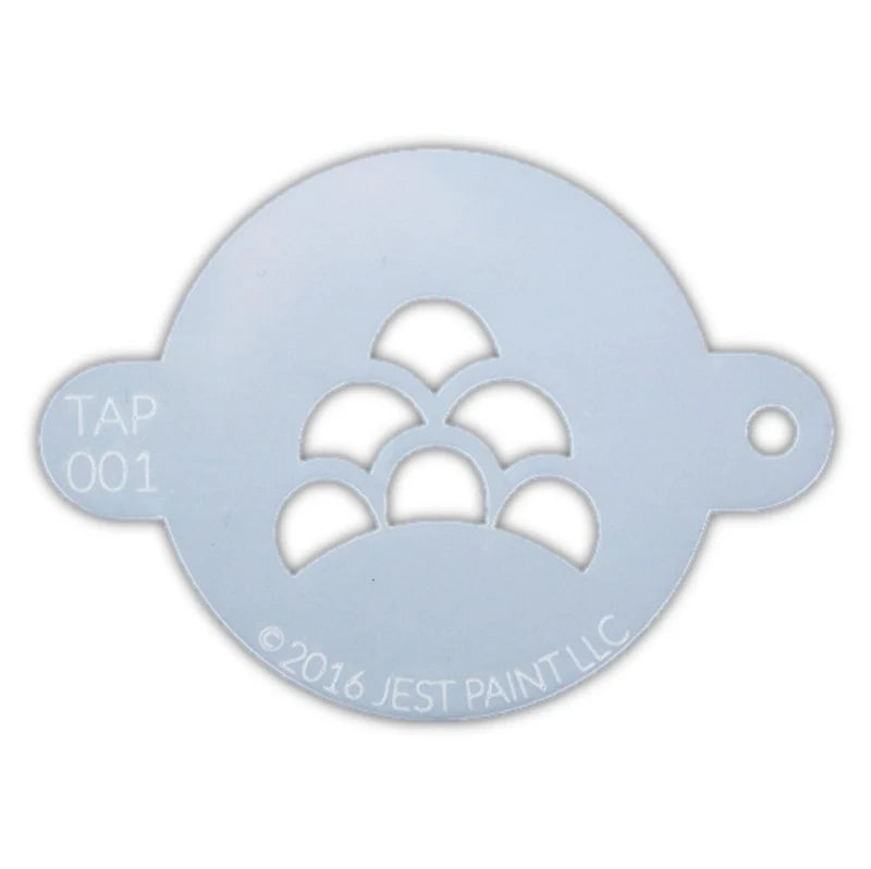 TAP 001 Face Painting Stencil | Monster Scales